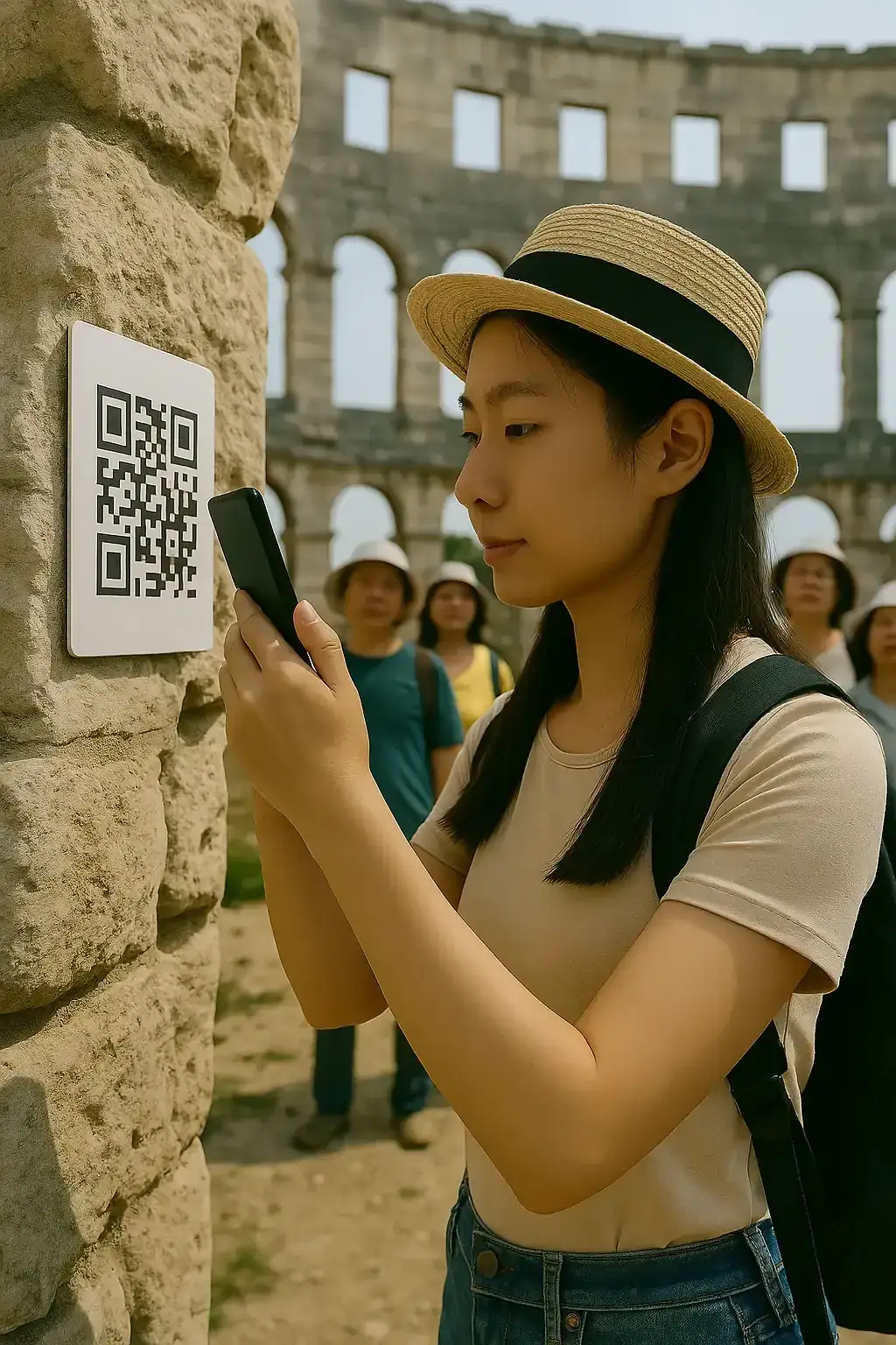 QR kod kod Arene u Puli omogućuje pristup virtualnom vodiču kroz antički amfiteatar